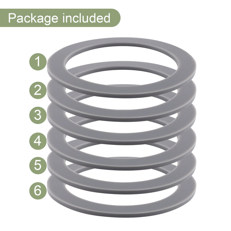6-Pack Rubber Gaskets Sealing O-Ring Compatible with Oster Blender Replacement Parts