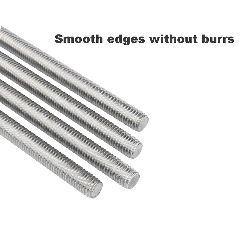 16-Inch Length,Stainless Steel Fully Threaded Rod,1/2" -13 Thread Size, Right Hand Threads, 304 Stainless Steel Threaded Screwand-Studs(2 Pieces) 1/2" -13(2pcs) 16 inches