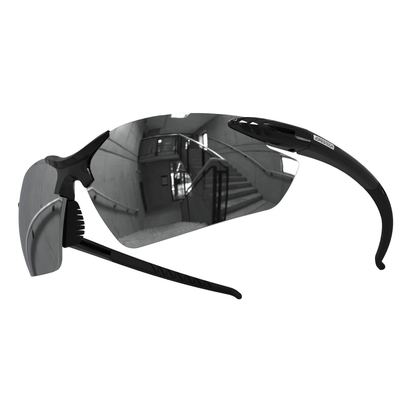 JORESTECH Safety Eyewear, ANSI Z87+ Impact Resistant Polycarbonated Eye Protection Safety Glasses, pack of 12 Black Mirror