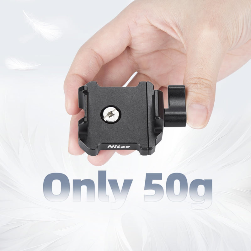 Nitze Timecode Holder for Deity TC-1 / Tentacle Sync E MKII - N42-A1 | Aluminum Alloy Material, Built-in Rubber Pads, Adjustable Clamping Width