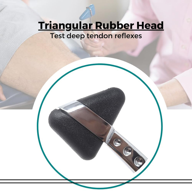 Reflex Hammer Taylor Medical Ergonomic with Neurological Retracting Filament Used by Physicians, Nurses, EMS, Medical Students Made of Stainless Steel