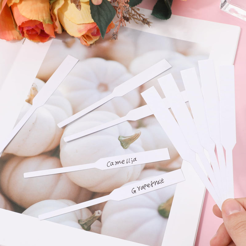 SynHHergyx 1000 PCS Disposable Perfume Tester Strips, White Paper Fragrance Test Strips, Essential Oils Test Card Blotter Paper for Aromatherapy Testing