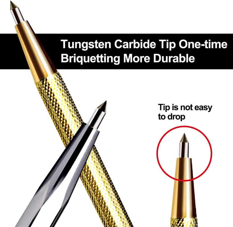 Tungsten Carbide Tip Scriber, 12Pcs Metal Etching Pen Carve Engraver Scribe Tools for Stainless Steel, Ceramics, Glass, Metal Sheet and Gold/Welding Scribers12PCS