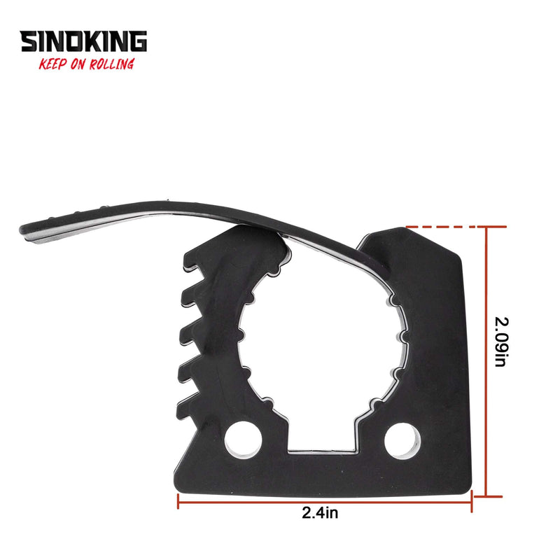 SINOKING Rubber Clamp for Securing Equipment from 1" to 1-1/2" in diameter for Home, Garage, Boat, RV, ATV & Off-Road 1" to 1-1/2"
