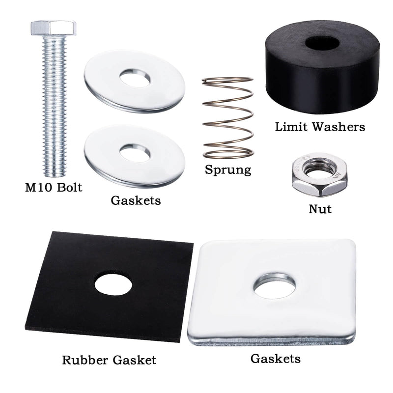 1-5/8" Unistrut Trolley Limit Hardware for Strut Channel, U Bracket,Garage Door Rollers, Beam Trolleys, Hoist Trolley, 2Pcs black 2 pack