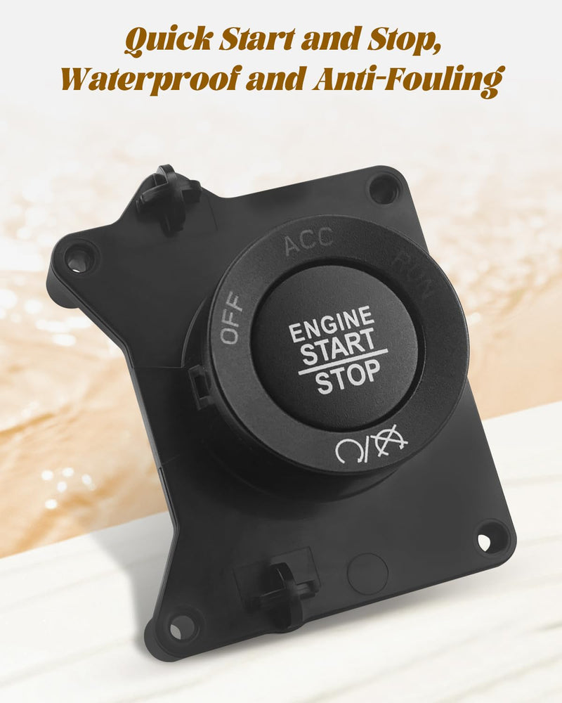 Ignition Push Start Button Switch Fit for Jeep Cherokee 2014 2015 2016 2017 2018, Replace 6CK47DX9AB 1VB70DX9AC