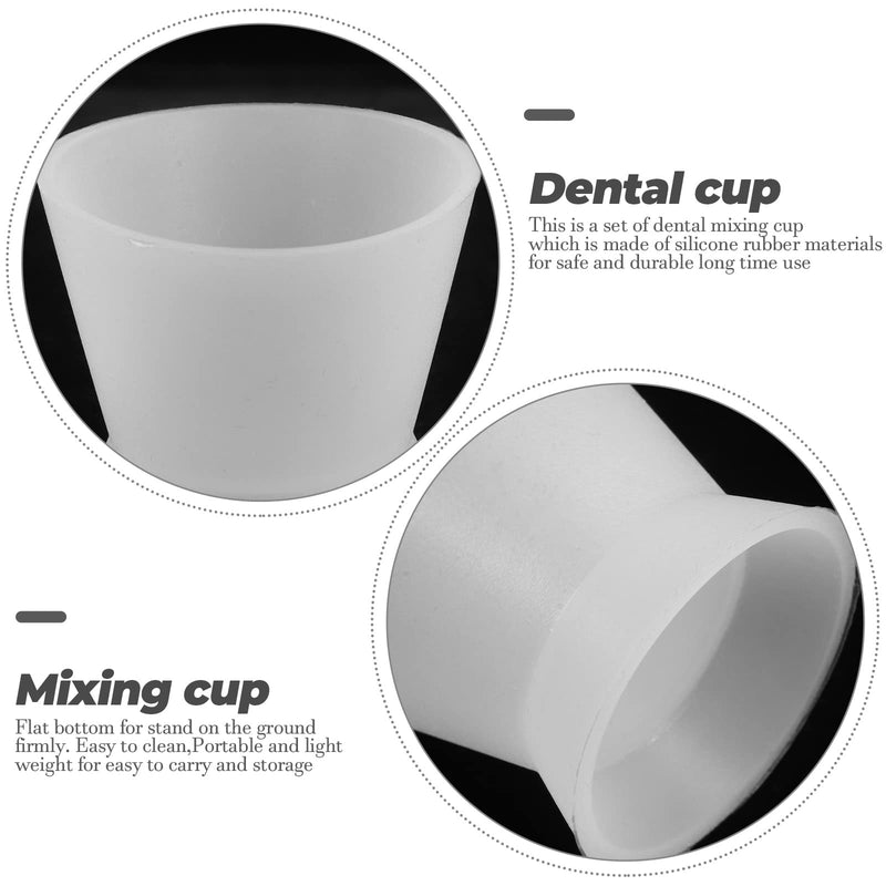 Healifty Dental Silicone Mixing Cup Lab Rubber Mixing Cup Self Coagulation Practical Dental Oral Cup