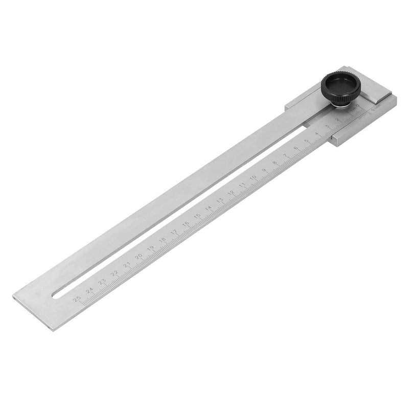 ViaGasaFamido Sliding Line Ruler Carbon Steel Ruler Woodworking Parallel Ruler Marker Gauge for Mechanical Processing Marking Offset Marking Gauge and Layout Tool(250mm)