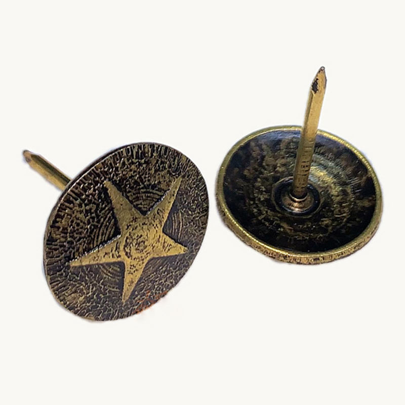 Upholstery Tacks, Furniture Upholstery Nails for Decorative, 150 PCS 5/8 inch Upholstery Decorative Tack for Furniture DIY Decorative, Home Decor, Dark Antique Brass