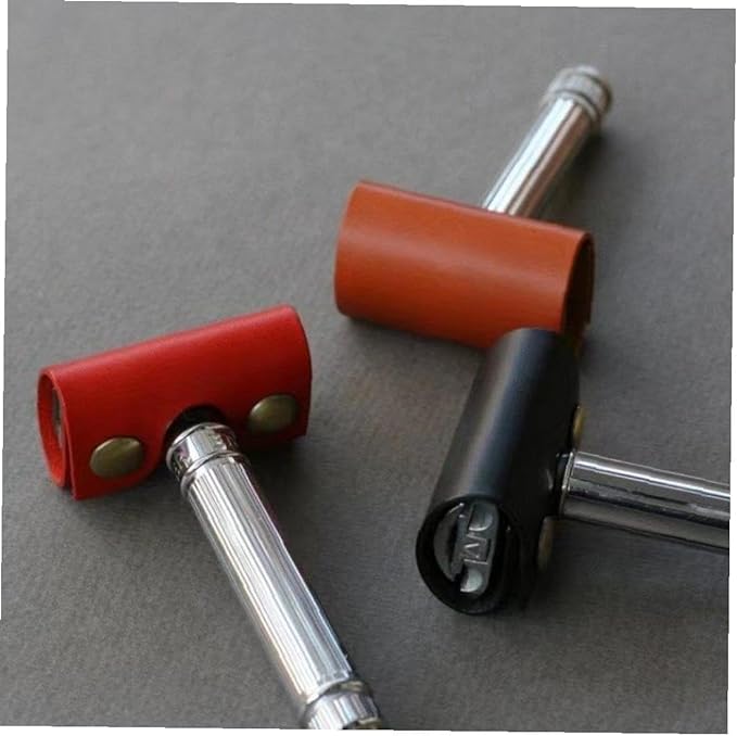 Razor Head Protector Cover Cutter Head Protector Leather Protective Cover Portable Safety Razor Protector for Travel Red - NewNest Australia