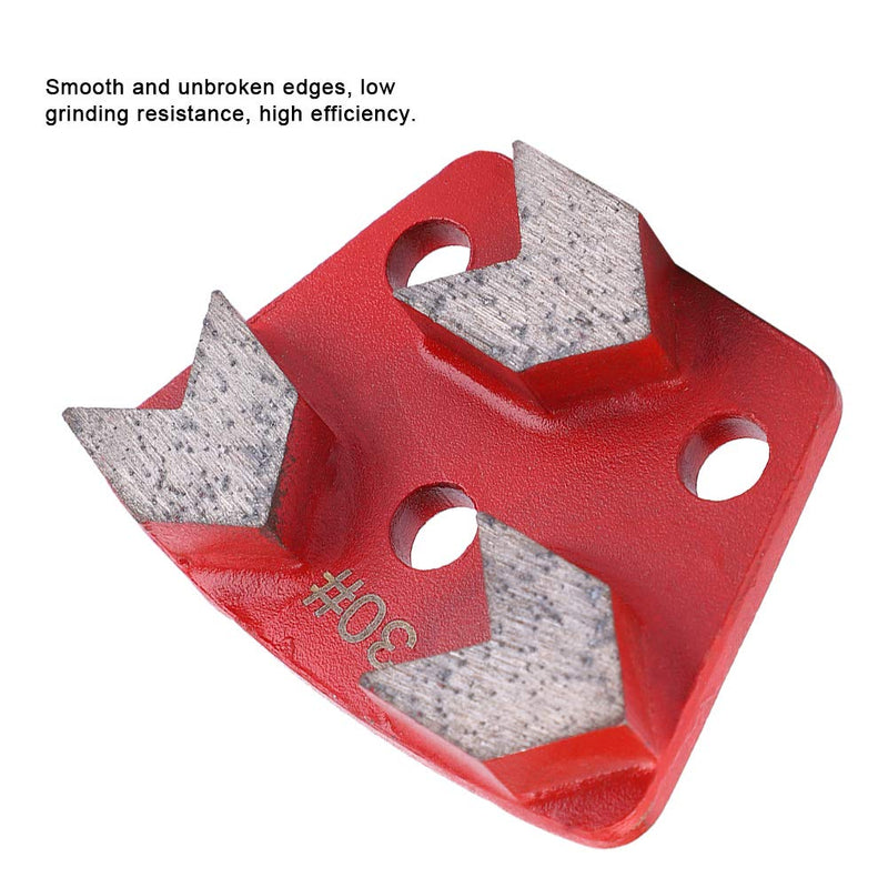 3PCS Trapezoid, Floor Grinder Trapezoid Grinding Concrete/Cement/Paint Floor Grinding Pad Disc #30 Grit Metal Scraper for Grinder Floor Concrete