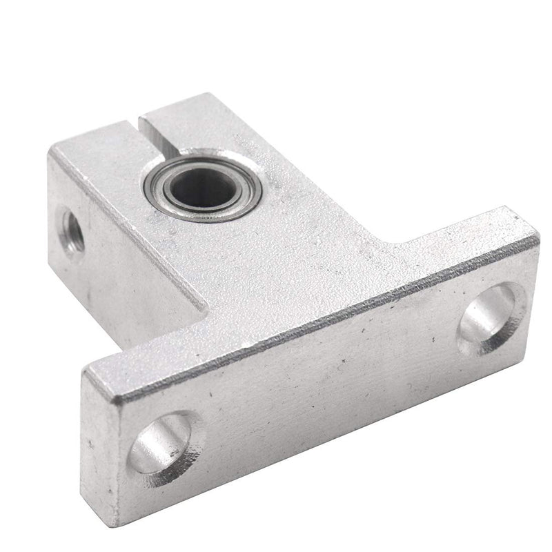 Sydien 2Packs SK10 Linear Rail Shaft Clamping Guide Support CNC Linear Motion Ball Slide with 5mm Bore Bearing
