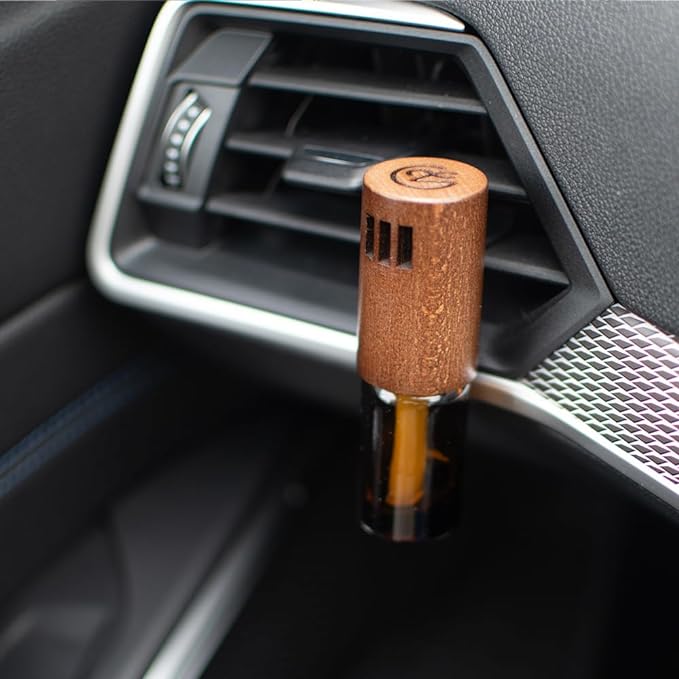 Thaleiaveil Sari Bell Aroma Diffuser, Car Diffuser, Air Conditioner Vent Clip Type, Wood Grain, Brown - NewNest Australia