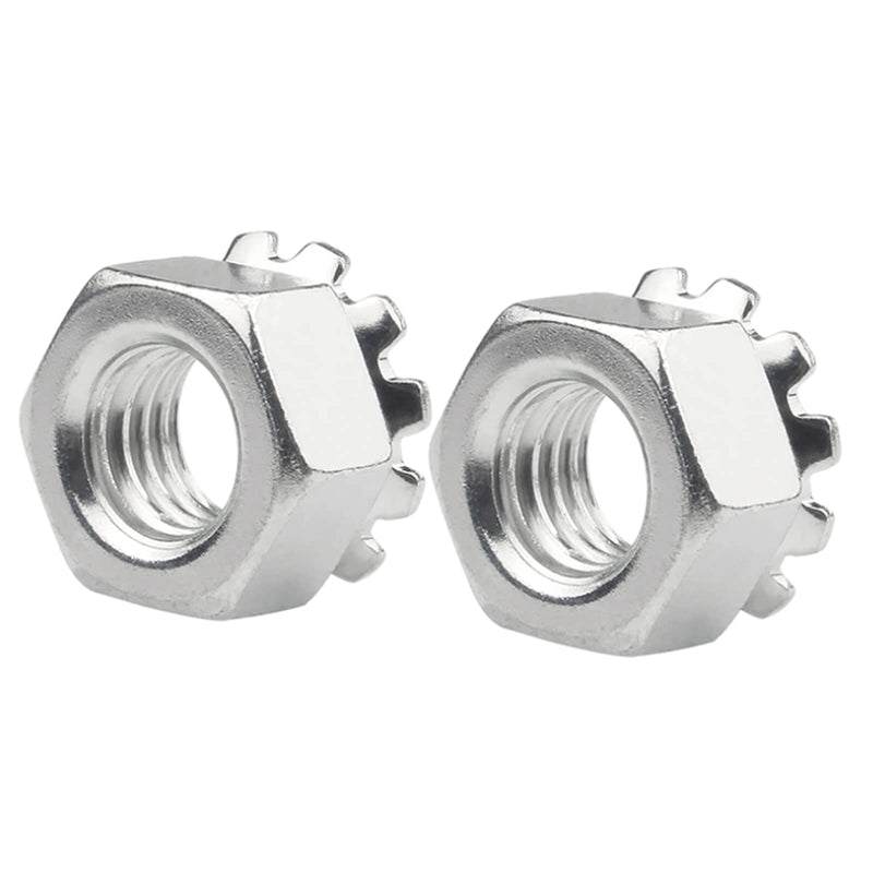 #10-32 Keps Lock Nut Stainless Steel, K-Lock Keps Nuts 304 Stainless Steel 18-8 Lock Nuts, Pack of 50 10-32