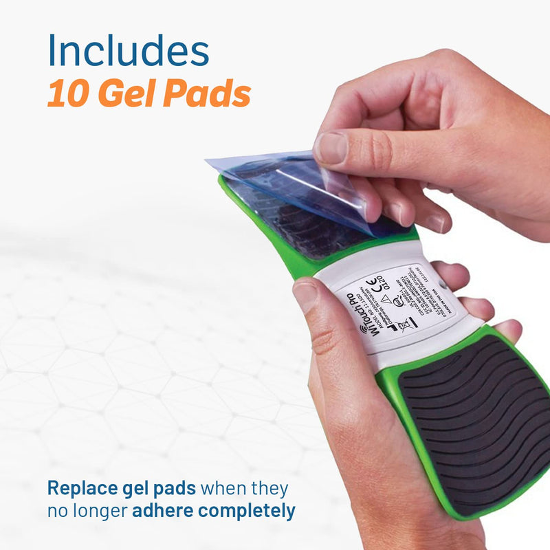 TENS Unit Replacement Gel Pads, WiTouch Pro & Aleve Direct Therapy TENS Pads Replacement, Reusable Self-Adhesive Electrode Pads for TENS Units (10 Gel Pads) 10 Gel Pads