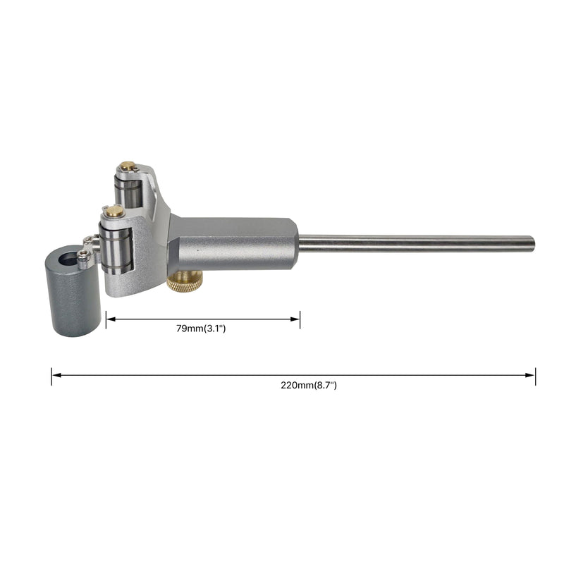 HFS(R Wood Scribe Tool Dual-purpose Lines and Arcs Wheel Marking Gauge Woodworking Tool Metric 120mm