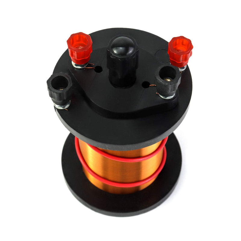QWORK Demonstration Induction Coil with Primary Coil, Secondary Coil and Cylindrical Magnet for Physics Teaching 1 Pack