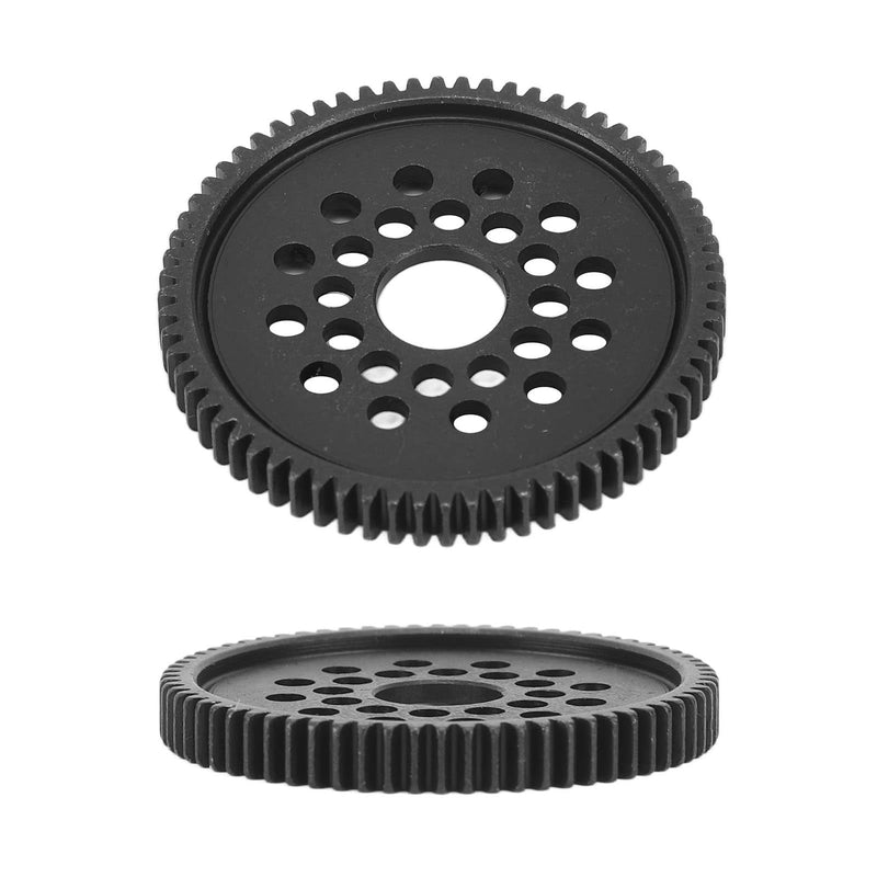 High Speed Spur Gear, Steel Metal Black Large Remote Car Spur Gear Pinion Conversion Kit For TAMIYA TT‑02 68T Upgrades Parts Accessories Steel Gear - NewNest Australia