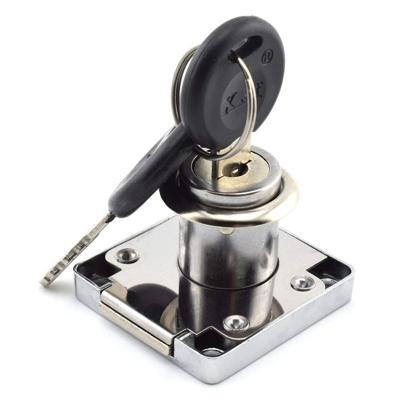 SDTC Tech Drawer Lock with Keys and Matching Screws for Cabinet/Wardrobe/Cupboard/Office Desk etc. (Cylinder Cam Length 22 mm) 22 mm Cylinder Cam