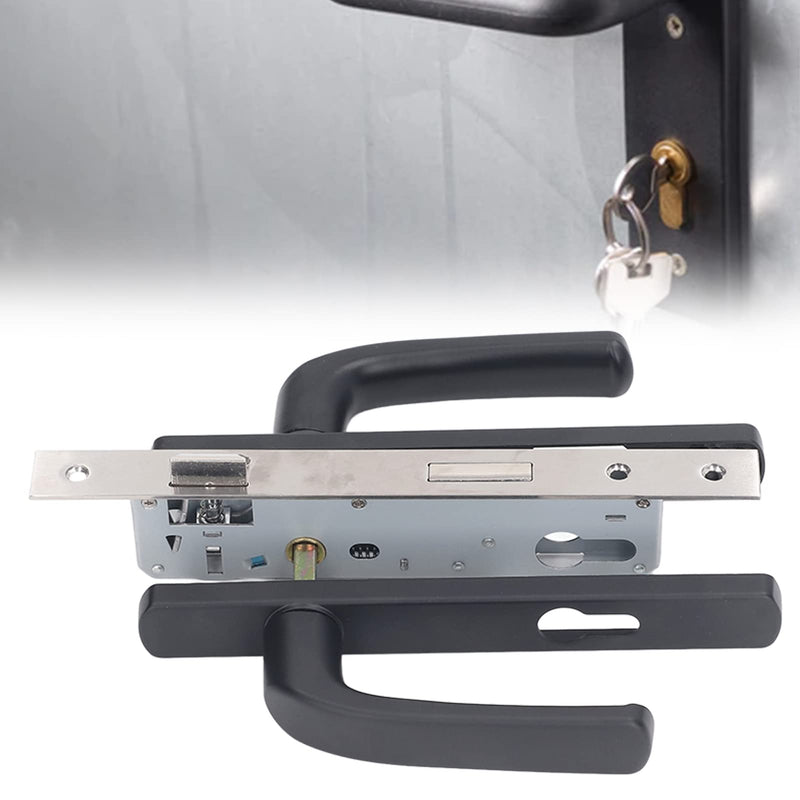 aqxreight Burglar Proof Silent Aluminum Alloy Heavy Duty Door Handle Lock Set for Enhanced Security - Ideal for Home and Office Entry Doors