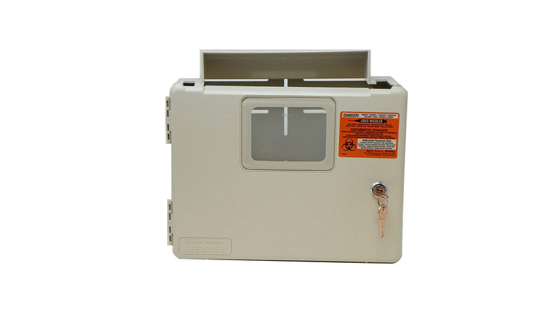 Oakridge 5 Quart - Sharps Disposal Container with Mailbox Style Lid