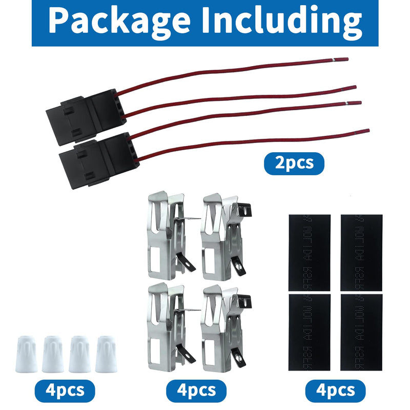 2 Pack ERR117 Range Stove Element Plug Receptacle Block Terminal Compatible with Whirlpool Kenmore Electric Stove Range Burner Receptacle Kit 330031 814399,5303935058,RR109,AP3075808,6130-115