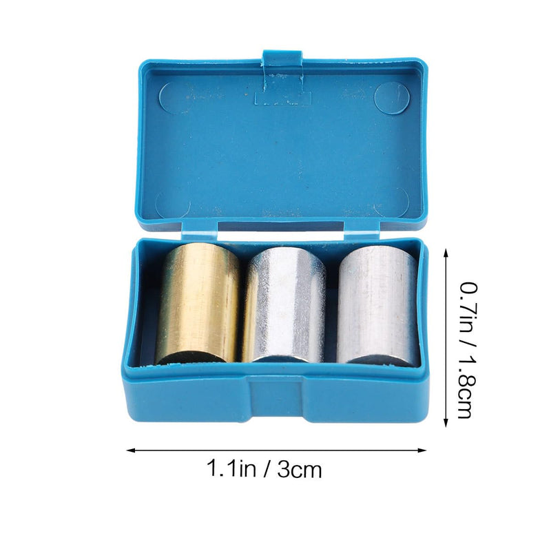 ULTECHNOVO Aluminum Block Physical Experiment Equipment, 3pcs Metal Cylinder Set Copper Iron for for Specific Heat Specific Gravity Density Experimentation Gas Bottle (Pack of 2) 3X1.8cm (Pack of 2)