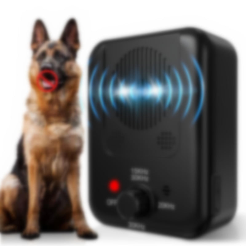 Anti Barking Devices, Dog Bark Deterrent Devices, Ultrasonic Dog Bark Box Deterrents Can Stop Neighborhood Dogs from Barking, 3 Control Modes Indoor & Outdoor, Safe & Humane Dog Silencer - brown