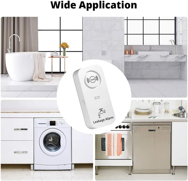 TOWODE Water Detectors 90dB Alarm Sensor, Sensitive Leak and Drip Alert for Kitchen Bathroom Basement (1 Pack) 1