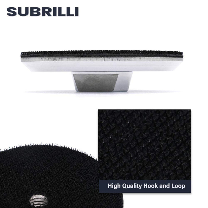4" Aluminum Backer Pad/Backing Plate Holder for Counter Edge Tight Corner Surface Sanding Polishing-Arbor 5/8" 11 4-inch