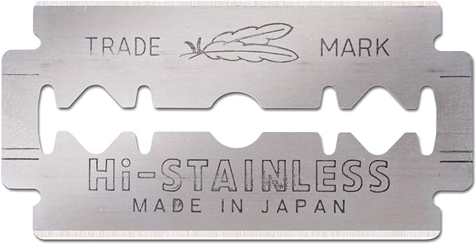FEATHER High Stainless Steel Double Edged 10 Pieces - NewNest Australia