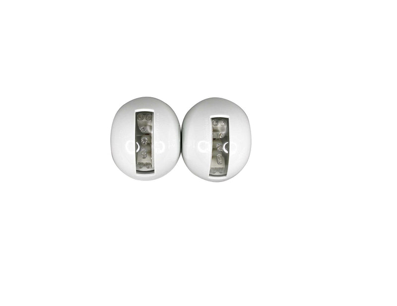 Pactrade Marine Boat Combo Side LED Bi-Color Pair Red & Green Navigation Light USCG 2 NM ABYC A16 Approval 12v White