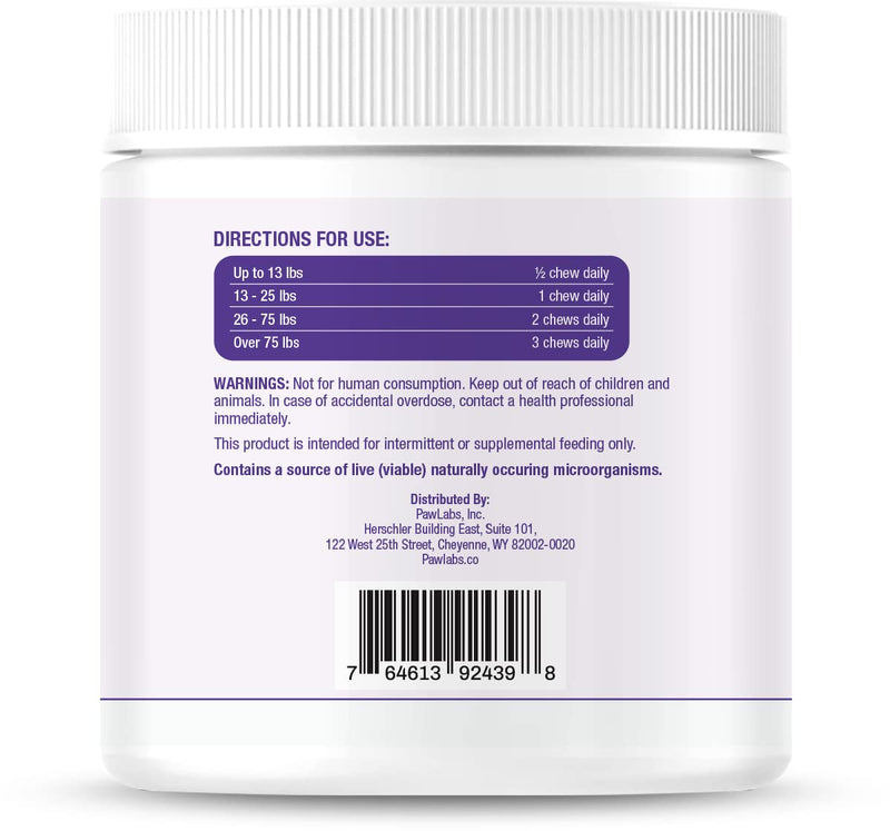 Gut-Max Probiotic Chews - Patented BC30™ Bacillus Coagulans - Natural, Vet Formulated Digestive & Immune Support - Relieves Diarrhea, Constipation, Bloating - Duck Flavor - 90 Soft Chews - PawsPlanet Australia