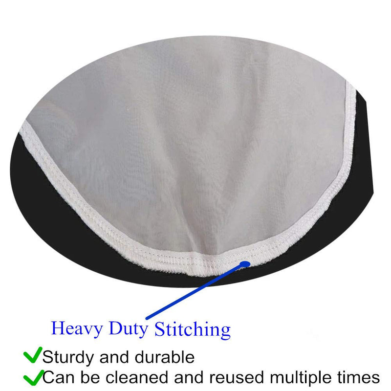 Nylon Mesh Filter Socks 400 Micron 7 inch Ring Water Liquid Filter Bags by 32 Inch Long Bag - 1 Pack (400 Micron/um 7 x 32 Inch) 400 Micron / um 7 x 32 Inch