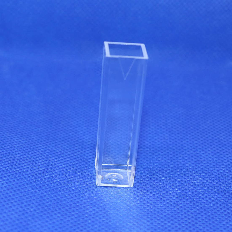 Polystyrene Disposable Cuvette Spectrophotometry Cuvettes for 3.5 ml, Pack of 100 (Disposable) Disposable Cuvette PS