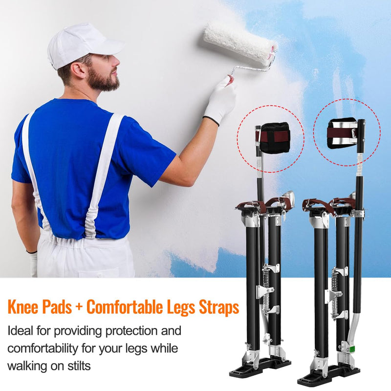 2 Packs Drywall Stilt Replacement Parts, Comfort Stilt Pads Protective Padded Leg Bands for Drywall, Nylon Adjustable Stilt Leg Straps, Suitable for Home Decoration, Street Performance 1