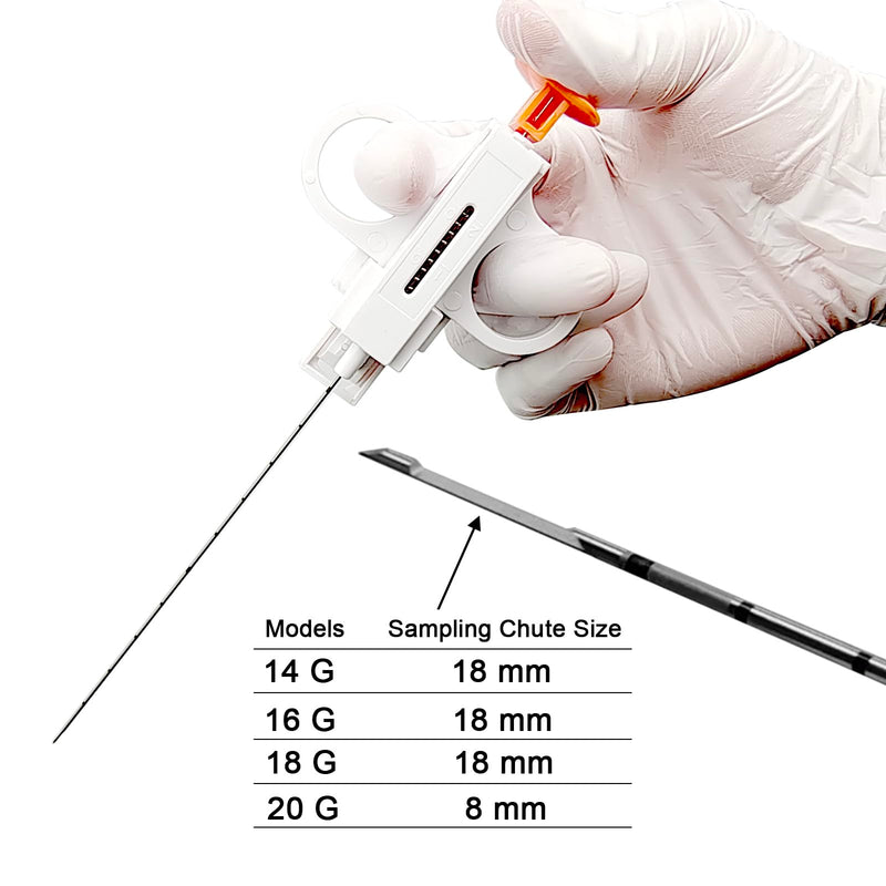 2 PCS Biopsy Needle for Animal Health,Disposable Veterinary Sampling Needles, Designed for Pets,Livestock and Wildlife,Trusted Veterinary Tool(16G/10CM) 16G/10CM 2 PCS