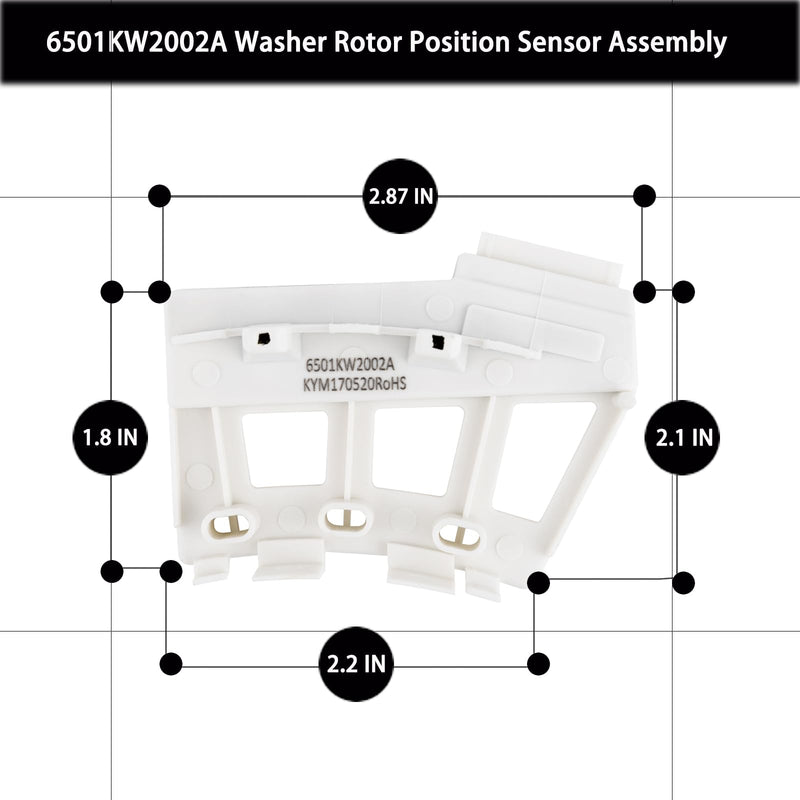 Washer Hall Rotor Position Sensor Ken-More Elite L-G Model WM3570HVA,WM4270HVA,WM3170CW,WM3370HWA,WM3050CW,WM3250HWA,WM4270HWA Motor Sensor Replacement 6501KW2002A.
