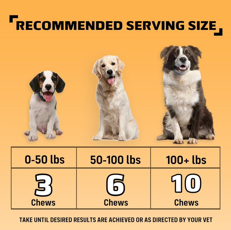 Allergy Chews for Dogs - Dog Itching Skin Relief & Seasonal Allergy Support with Chamomile - Salmon Oil, Quercetin - Probiotic Anti-Itch Supplement for Dogs - Chicken Flavor - 90 Count