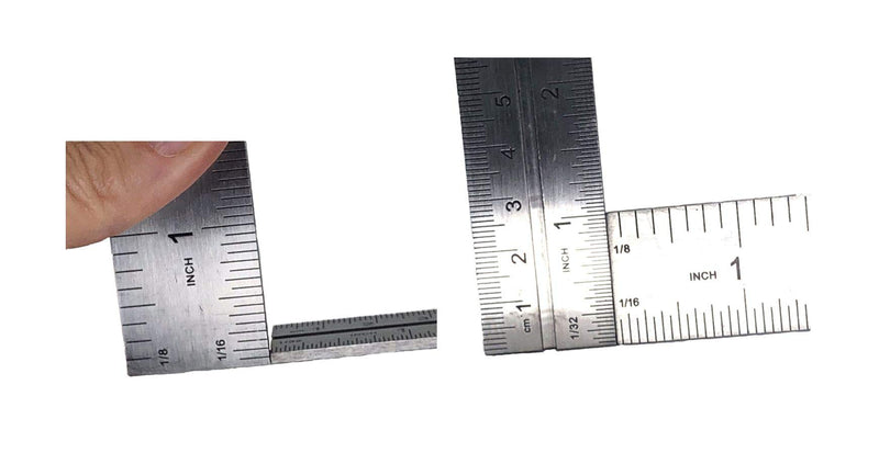 Swanson Tool Co TC130 6 inch Combo Square with Stainless Steel Rule, Cast Zinc Body with Bubble Vial, and Brass Bolt