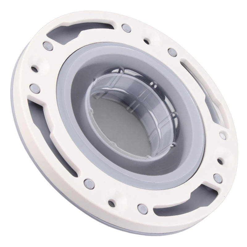 Universal Toilet Flange Repair Kit, Leakage Proof Toilet Repair Flange with Screws, Silicone Toilet Floor Flange for 4in, 5in, Special 3in Drain Pipe, Gray