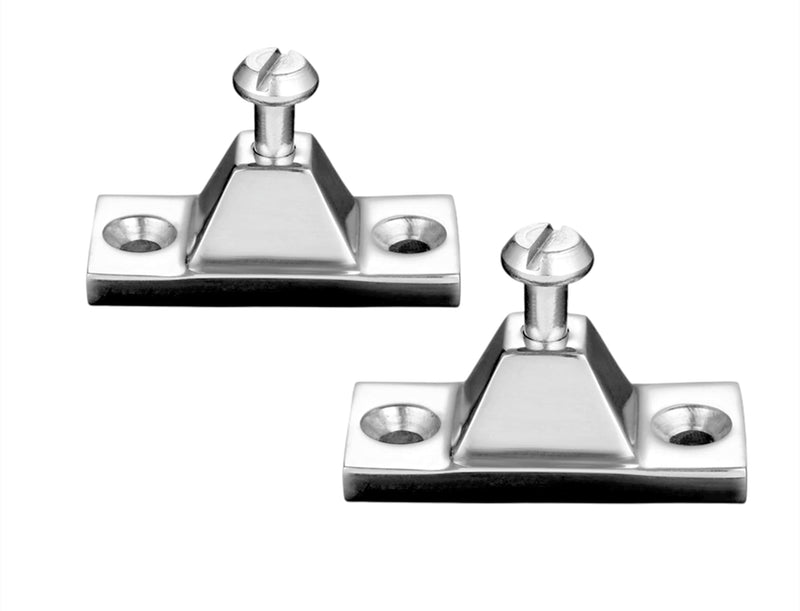 2Pcs Marine Stainless Steel Boat Deck Hinges Side Mount ，Bimini Top Fitting Hardware for Marine Canopy Tops