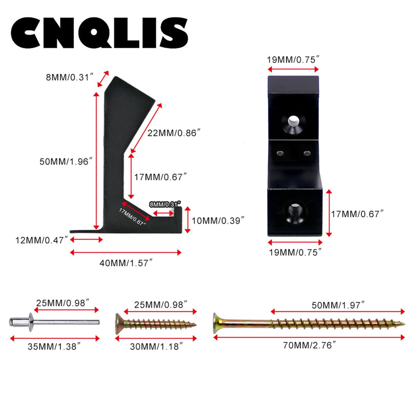 CNQLIS Squeaky Floor Repair Kit,Repair Kit Can be Safely Used on Any 5/8 inch or Thicker subfloor,Effectively Reattach Subfloor to Joists,Eliminating Floor Sounds(Black,6 Pcs) Black 6