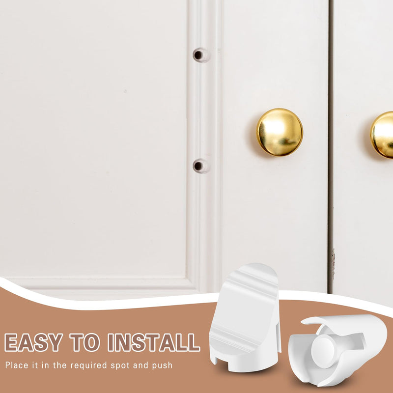 Therma-Tru Compatible Star Style White Plugs 120 Pcs, 3/8 x 5/16 Diameter Entry Door Frame with Case