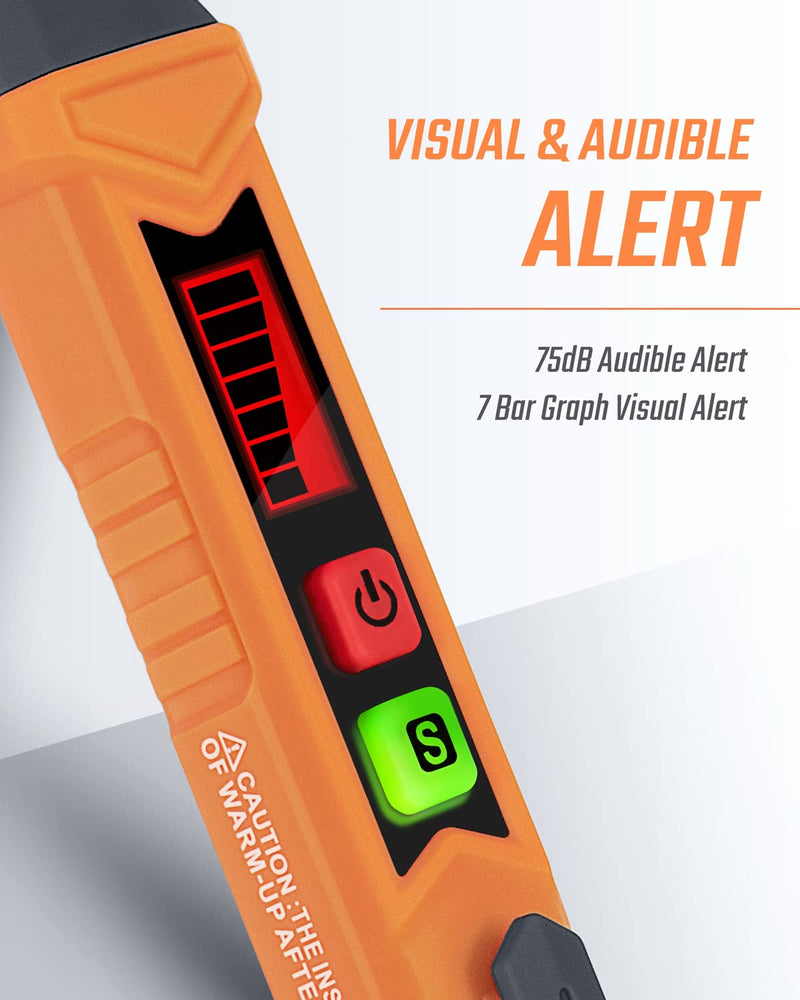 PT199 Natural Gas Leak Detector with Audible & Visual Alarm, Portable Gas Sniffer to Locate Combustible Sources Like Methane, Propane for Home(Includes Battery x2)-Orange PT199 Gas Leak Detector Orange
