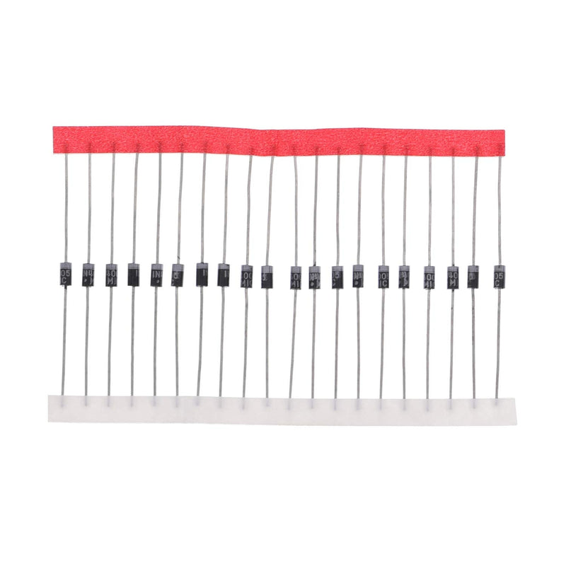 20PCS 1N4005 Rectifier Diode 1A 600V DO-41 (DO-204AL) Axial 4005 1 Amp 600 Volt 1N4005 (1A 600V) 20