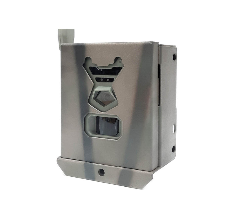 Theft-Deterrent Powder-Coated Steel Security Box Compatible with Spypoint Flex Trail Cameras (61090) Gray 1 Count (Pack of 1)