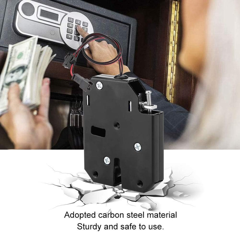 4PCS DC 12V 2A Electromagnetic Hidden Door Latch Locks, 150kg Force Magnetic Cabinet Locks, 1000000 Times Electromagnet Solenoid Lock (4) 4