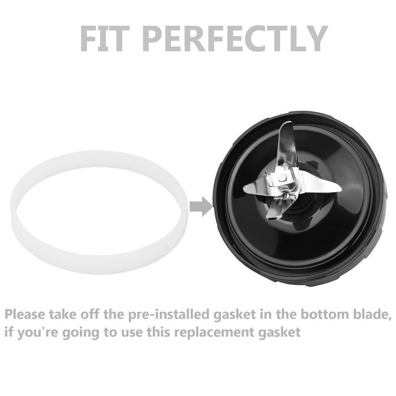 Ninja Blender Replacement Parts – Premium Grade 7 Fins Ninja Blender Blade for Ninja Blender Cups – Stainless Steel High Speed New Bearing – Leakproof Sealing Ring 7 Fin