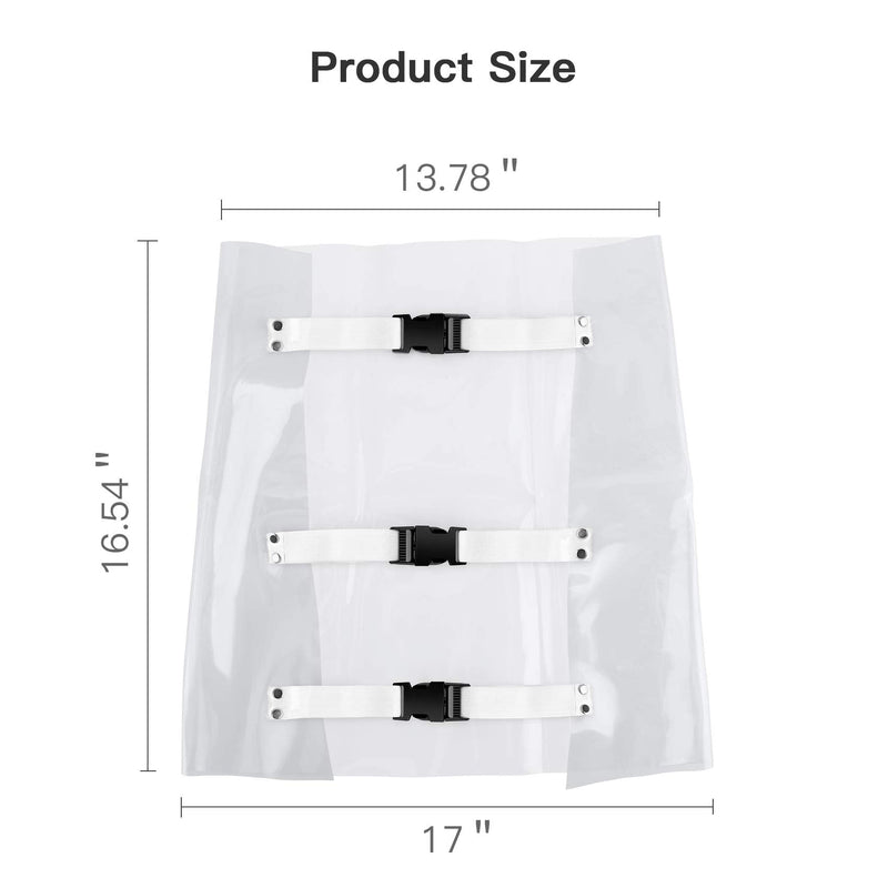Foot Pad Dustproof Dental Chair Toe Cover Sleeve with Elastic Bands, Foot Mat Cushion Transparent Dentist Clinic Unit Protector Anti-Dropping - Washable & Reusable Elastic Bands with Snaps